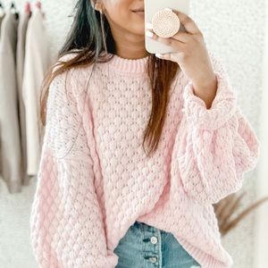 Crewneck Textured Pullover